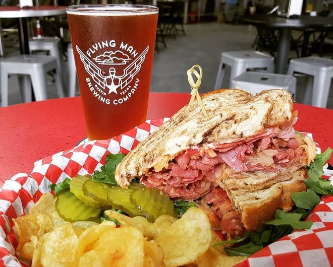 The owners of Pflugerville's Flying Man Brewing, which offers food and beer five days a week, have put it up for sale. [Contributed by Flying Man]