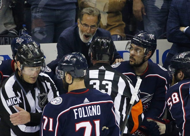 Blue Jackets coach John Tortorella said now is not the time to panic after Saturday's stunning collapse in the final 10 minutes against the Flyers. “We play 82 games," he said. "There’s going to be a number of bad games." [Adam Cairns/Dispatch]
