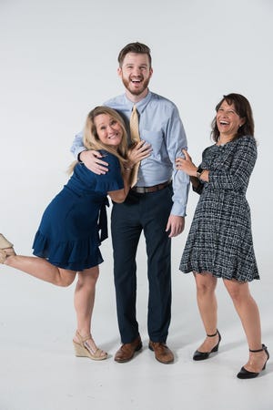 From left, JB Goodwin Realtors staffers Michelle Mohr, Tyson Hombroek and Tenchita Marr. JB Goodwin Realtors ranks No. 3 among midsized employers in the American-Statesman's 2019 Top Workplaces of Greater Austin project.

[MARK MATSON /FOR AMERICAN-STATESMAN]