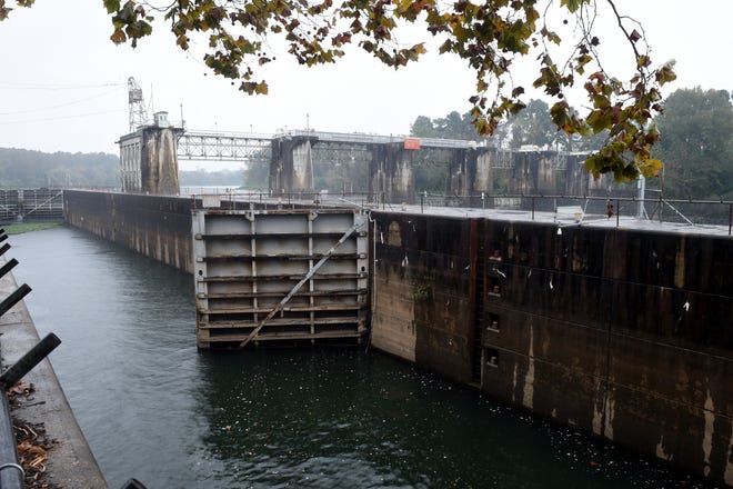 The New Savannah Bluff Lock and Dam in Augusta, Ga., Monday afternoon October 29, 2019. [PHOTO: MICHAEL HOLAHAN/THE AUGUSTA CHRONICLE]