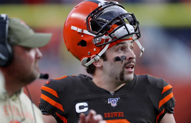 Quarterback Baker Mayfield and the Browns have fallen woefully short of expectations this season. [AP Photo/David Zalubowski]