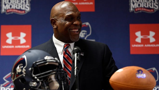 Second-year Robert Morris head coach Bernard Clark and the Colonials will look to remain unbeaten in NEC play when they host crosstown rival Duquesne on Saturday. [BCT File]