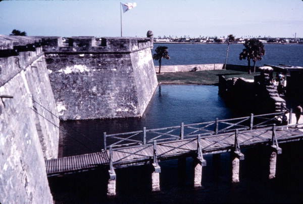 Saint Augustine’s Castillo de San Marcos is a Spanish fort built between 1672 and 1696. [State Archives of Florida/MacLean]