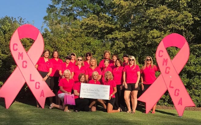 The “Take a Swng at Breast Cancer” event at the Cramer Mountain Club on Sept. 21, raised $13,075 for “The Women in Pink” a nonprofit organization in Gastona that helps women facing breast cancer. [PROVIDED PHOTO]
