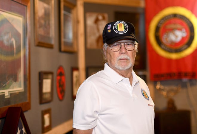 Marine Corps veteran Frank Kemp, Veteran of the Year for Greater Canton Veterans Council. Friday, November 08, 2019. (CantonRep.com / Julie Vennitti)