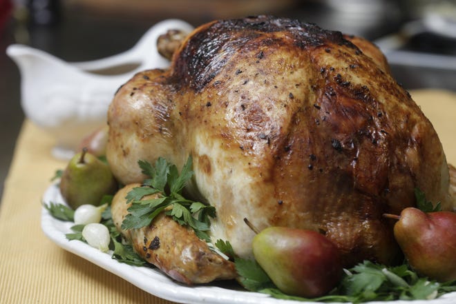 Sue Selasky's roast turkey with sage pan gravy. (Jarrad Henderson/Detroit Free Press/TNS)