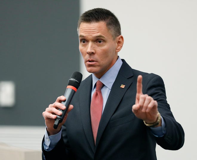 In this Oct. 11, 2018, Ledger file photo, Republican Ross Spano speaks at a forum on the campus of Southeastern University in Lakeland.