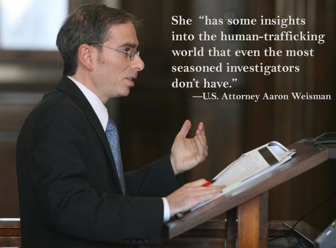 U.S. Attorny Aaron Weisman, then an assistant attorney general, argues a case before the Rhode Island Supreme Court in 2011. [The Providence Journal, file / Kathy Borchers]
