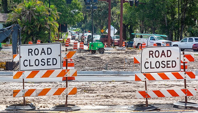 Traffic drives through the San Marco Avenue, West San Carlos Avenue and May Street intersection in St. Augustine in July 2019. [PETER WILLOTT/THE RECORD]