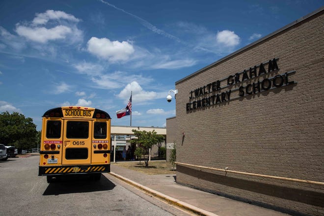 Graham Elementary School in Austin is one of three Central Texas elementary schools designated a Gold Ribbon school, a high-performing elementary with at least 75 percent low-income student population. [LOLA GOMEZ / AMERICAN-STATESMAN]