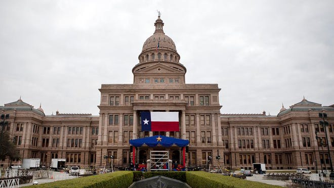 The stage erected in front of the state Capitol in January was the site of this year's oath of office ceremony for Gov. Greg Abbott and Lt. Gov. Dan Patrick.