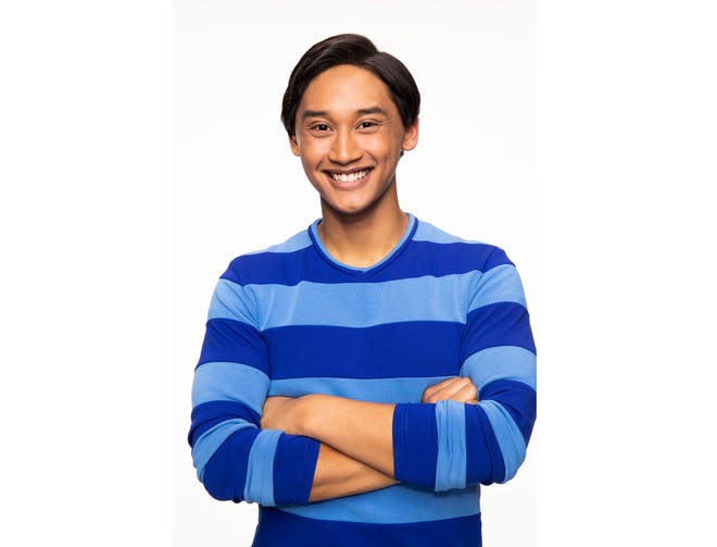 This undated image released by Nickelodeon shows Joshua Dela Cruz who stars in the reboot of the preschool TV show “Blue’s Clues," called “Blue’s Clues & You!” (Nickelodeon via AP)
