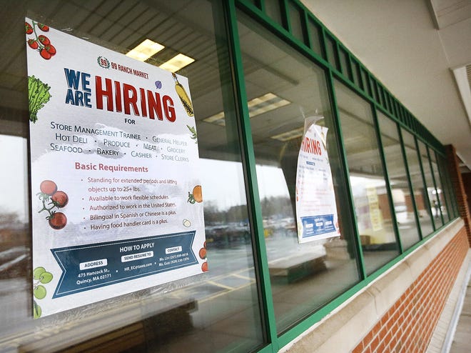 A 99 Ranch Market will replace the Big Y on Hancock Street in North Quincy. Help wanted signs were posted on the windows on Tuesday, Nov. 19, 2019. Greg Derr/The Patriot Ledger