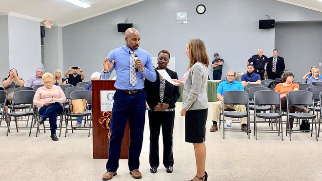 Newly appointed interim District 5 Groveland Councilman Randolph Waite at his swearing in earlier this month. [Submitted}