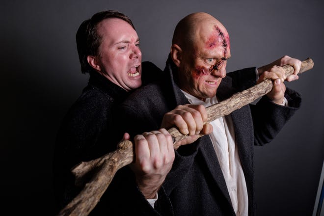 Actors Travis Williams and Sam Grimes star in Different Stages' production of "Frankenstein." [Contributed by Bret Bookshire]