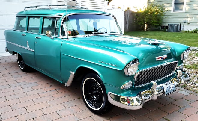 Alan Kline’s beautiful 1955 Chevrolet 210 Townsman station wagon is a true collector car beauty. It has been partly modernized, but still has the original engine and transmission and is more than roadworthy. [Alan Kline Collection]