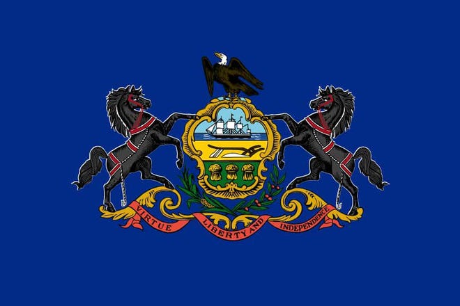 A bill from state Sen. Camera Bartolotta would create logos for businesses owned by veterans, reservists and National Guard members, and would include the state coat of arms, shown here. [Pa.gov]