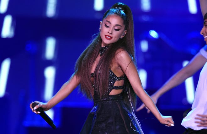 Ariana Grande, who was nominated this month for five Grammy Awards, plays a show at VyStar Veterans Memorial Arena in Jacksonville on Sunday. [Photo by Chris Pizzello/Invision/AP, FIle]