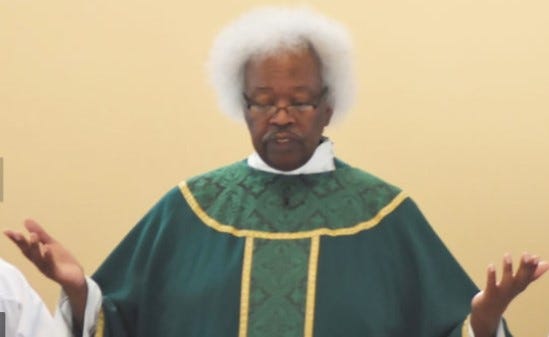 Mongignor Mauricio West is pictured during a recent photo during a Catholic mass in Charlotte. [WSOC-TV]