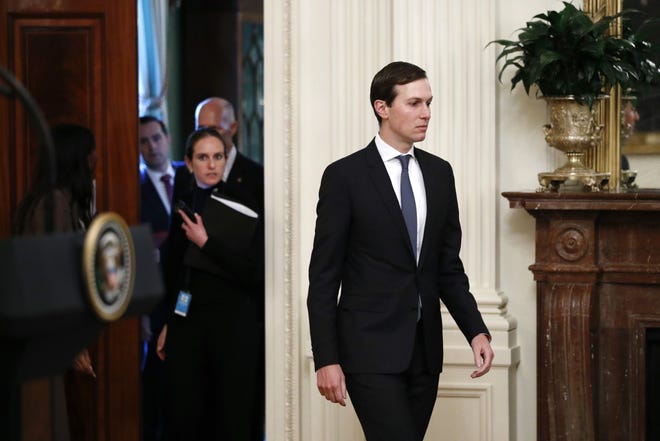 Senior adviser Jared Kushner, shown walking into the East Room of the White House Nov. 13, was recently tapped by President Donald Trump to oversee the border wall effort. [AP Photo/Patrick Semansky]