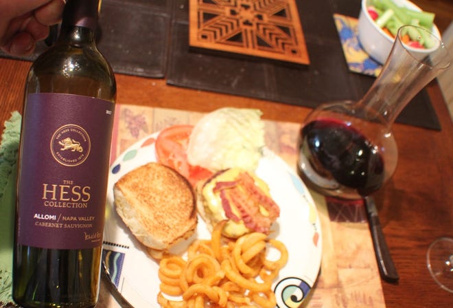 The Hess Collection Allomi Cabernet Sauvignon is a great match with cheeseburgers and also would pair well with rich soups and stews, steak on the grill, and hearty cheeses. [Special]
