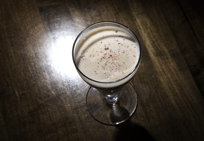 An Eggnog drink recipe for the holidays by Joe Kiefer-Lucas is co-owner of Bar Purlieu columnist for The Register-Guard. [Chris Pietsch/The Register-Guard] - registerguard.com