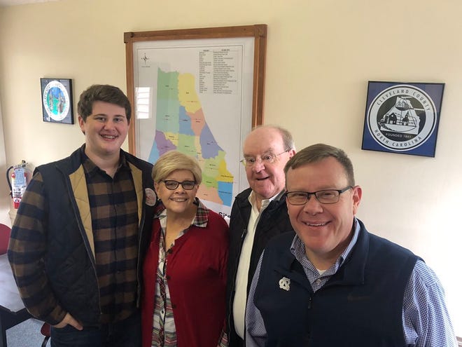 Joined by his family Tim Moore filed to run for his 10th term in the state House of Representatives on Monday. [Photo courtesy of @NCHoueSpeaker on Twitter]