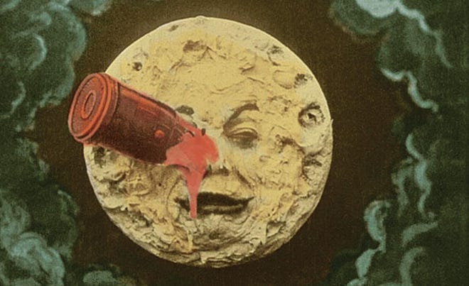 A scene from "A Trip to the Moon" (1902), screening as part of “Wild and Woolly Silent Shorts” at the Wexner Center for the Arts [LOBSTER FILMS]