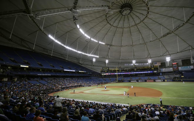 St. Petersburg will not allow the Rays to split home games with Montreal. [Chris O'Meara/The Associated Press]