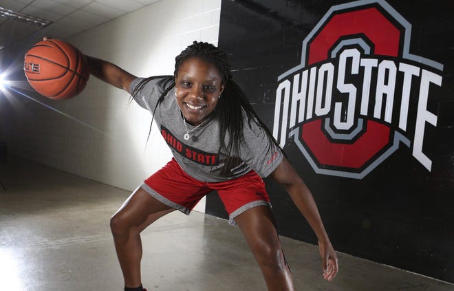 Basketball brought Janai Crooms to Ohio State, but she misses being able to play other sports such as baseball, lacrosse and soccer. [Eric Albrecht/Dispatch]