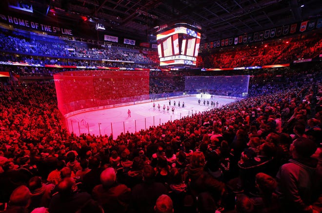As little as $276,000 could be collected in the first year of a 5% add-on to tickets for Nationwide Arena sporting events and concerts, or about 11.5% of the $2.4 million that was projected to help pay for maintenance of the facility owned by the Franklin County Convention Facilities Authority.[Adam Cairns/Dispatch file photo]