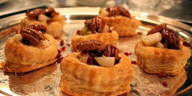 Brie, Pear and Cranberry Tartlets. [Laura Tolbert]
