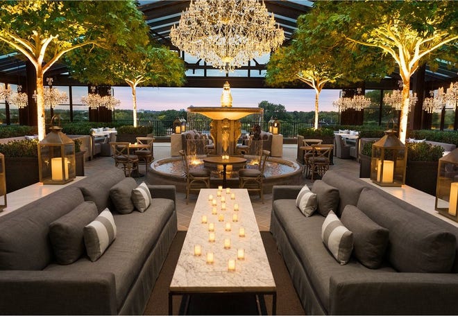 The RH Rooftop Restaurant in Edina (near Minneapolis) is similar to the one opening at Easton on Thursday.