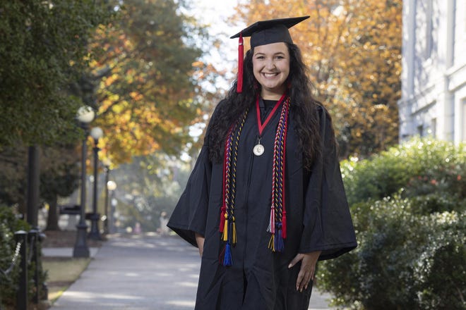 Taylor Maggiore is the student speaker for undergraduate Commencement on Friday. [Photo by Peter Frey/UGA]