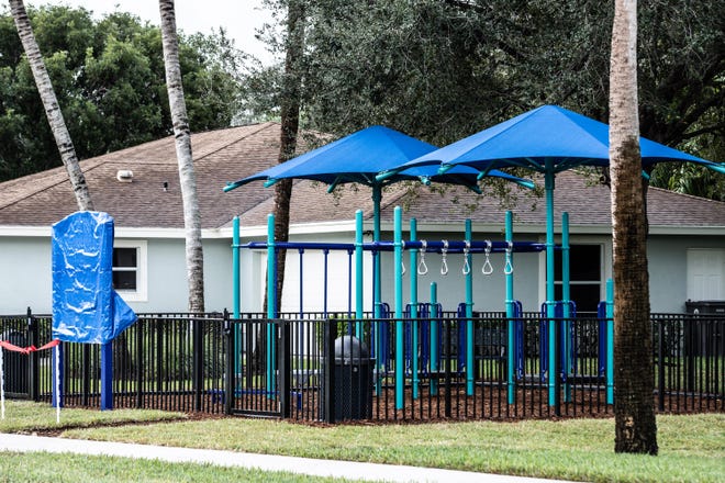 The new playground structure at Place of Hope is designed for kids ages 8 to 18. [Courtesy of Coastal Click Photography]