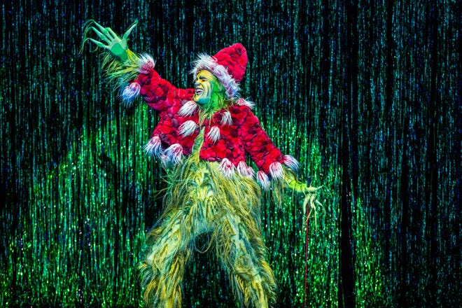 “We all feel like outcasts at some point and when portraying such a character with such deeply guarded desires, finding the love is key,” says actor Philip Huffman, who plays the Grinch.