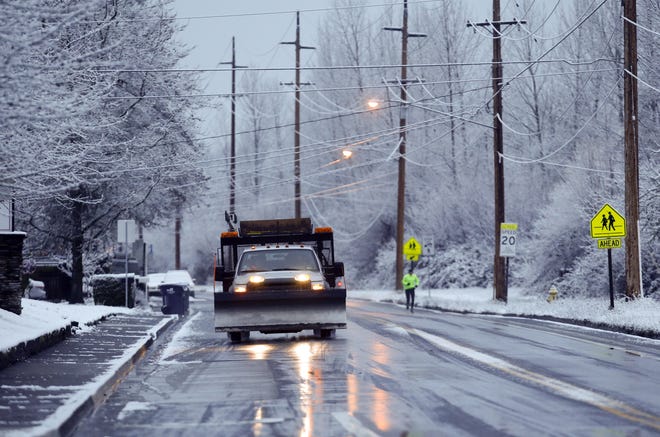 The Lane County Board of Commissioners is looking to approve a snow ice removal policy. [Andy Nelson/The Register-Guard file] - registerguard.com