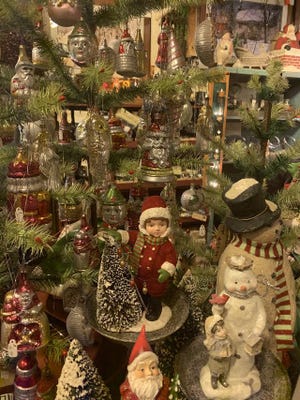 The Mountain Country Store in Saylorsburg sells handmade Christmas ornaments. [MICAELA HOOD/POCONO RECORD]