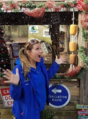 There’s a snowfall forecast for ZooWorld over the next few days as part of the Cajun Christmas celebration. [CONTRIBUTED PHOTO]
