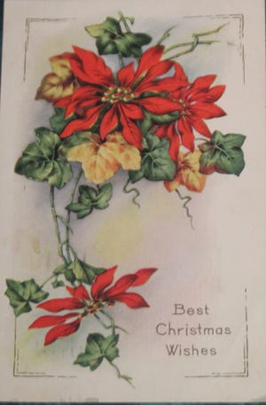 This week's photo is from the Post Card collection at the Blanchard House. It has two green 1 cent stamps in the right hand corner and is addressed to Mrs. James Hood from Mrs. L. E. Hawkins. The postmark reads: TOLEDO, OHIO, DEC 21, 1911, 10-PM