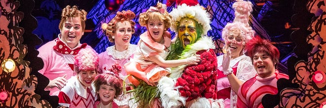 “Dr. Seuss’ How The Grinch Stole Christmas! The Musical” is on stage at the Providence Performing Arts Center through Dec. 22. [Courtesy photo]