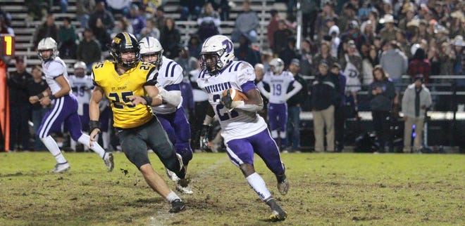 Dutchtown running back Dylan Sampson was named first-team all-district, while St. Amant's Reese Nelson was an honorable-mention selection. Photo by Kyle Riviere.