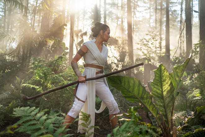 Daisy Ridley as Rey in a scene from “Star Wars: The Rise of Skywalker.” [Disney/Lucasfilm]
