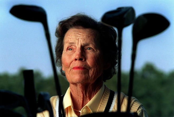 Peggy Kirk Bell, who was the owner of the Pine Needles Lodge & Golf club and a founding member of the LPGA, was named to the World Golf Hall of Fame's induction Class of 2019. [THE FAYETTEVILLE OBSERVER FILE PHOTO]