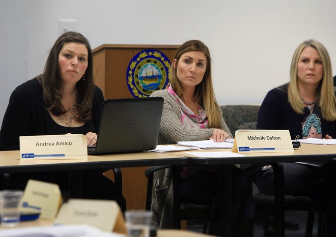 From left are Andrea Amico, Michelle Dalton and Alayna Davis of Testing for Pease. [Rich Beauchesne/Seacoastonline, file]