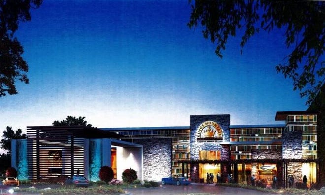 A rendering of the proposed Kings Mountain casino from Rob Schaeffer Visualization and Planning. [Courtesy of TGS Engineers]