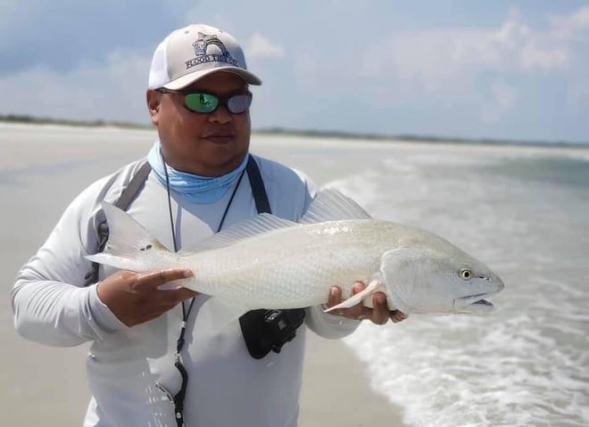 Tatia Martin shared this photo from Pangia Marine in the Panama City Fishing Facebook group and asked if anyone had ever caught an Albino Drum? [Contributed photo]