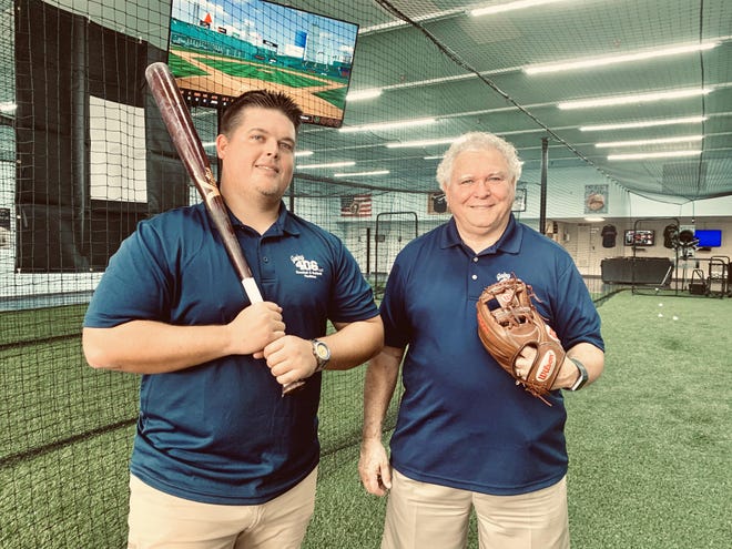 Tyler Howe, general manager, and Mike Fernandez, co-owner of Going 406 Baseball, hope to use the latest in technology to help Lakeland’s baseball and softball players bring their skills to the next level. [SARA-MEGAN WALSH/THE LEDGER]