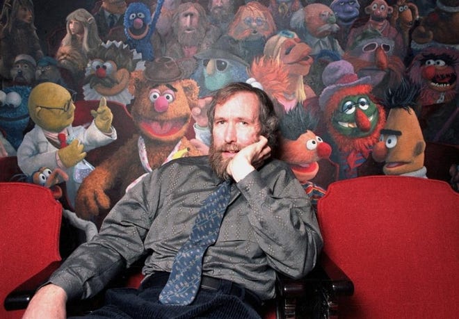 Creator of the Muppets Jim Henson poses in his 69th Street office in New York City on Dec. 30, 1985. (AP Photo/Burnett)
