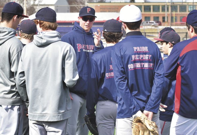 Ryan Westmoreland is shown with his Portsmouth High School freshman baseball team in 2015. This spring, the former Boston Red Sox prospect will join the staff at UMass-Dartmouth. [DAILY NEWS FILE PHOTO]